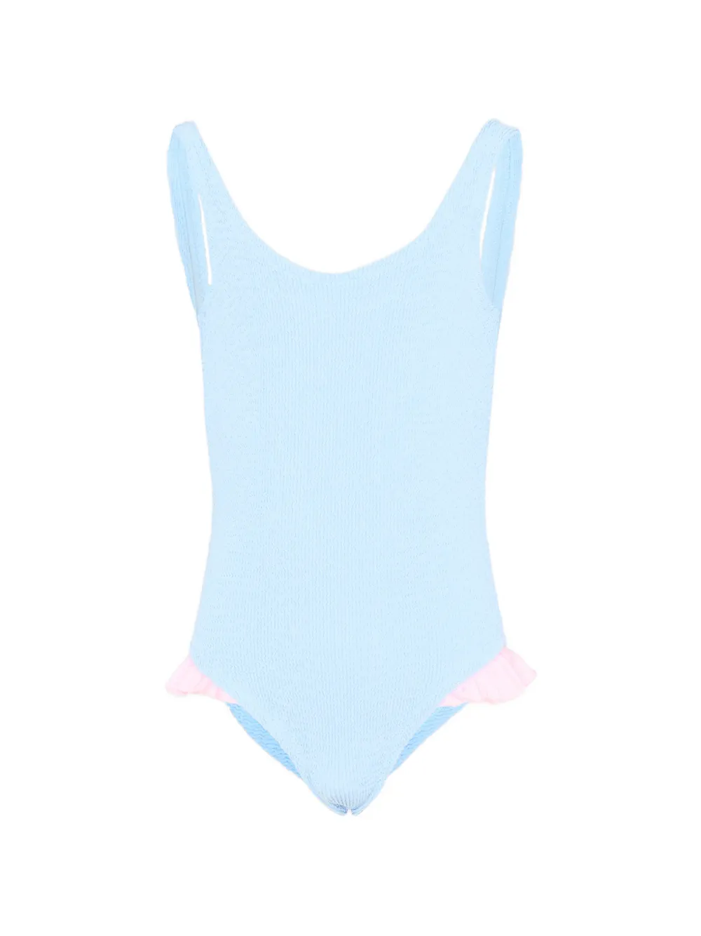 MC2 Saint Barth Kids ruffled swimsuit - Blu