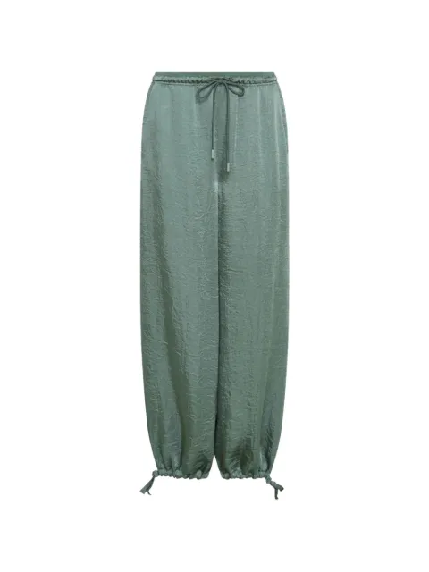 Marella crinkle twill drawstring trousers
