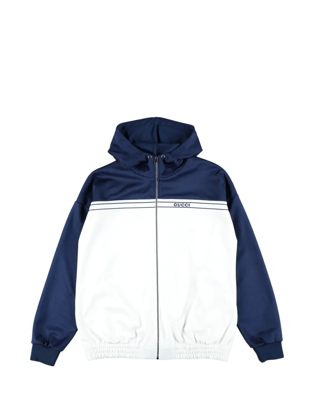 Gucci Kids hooded zip jacket - Blau