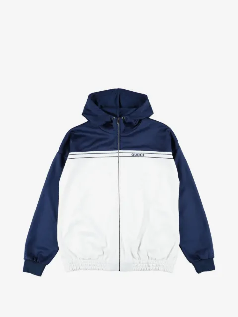 Gucci Kids Kapuzenjacke mit Reißverschluss