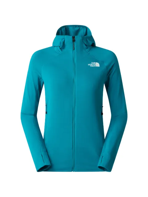 The North Face logo-print zip-up jacket