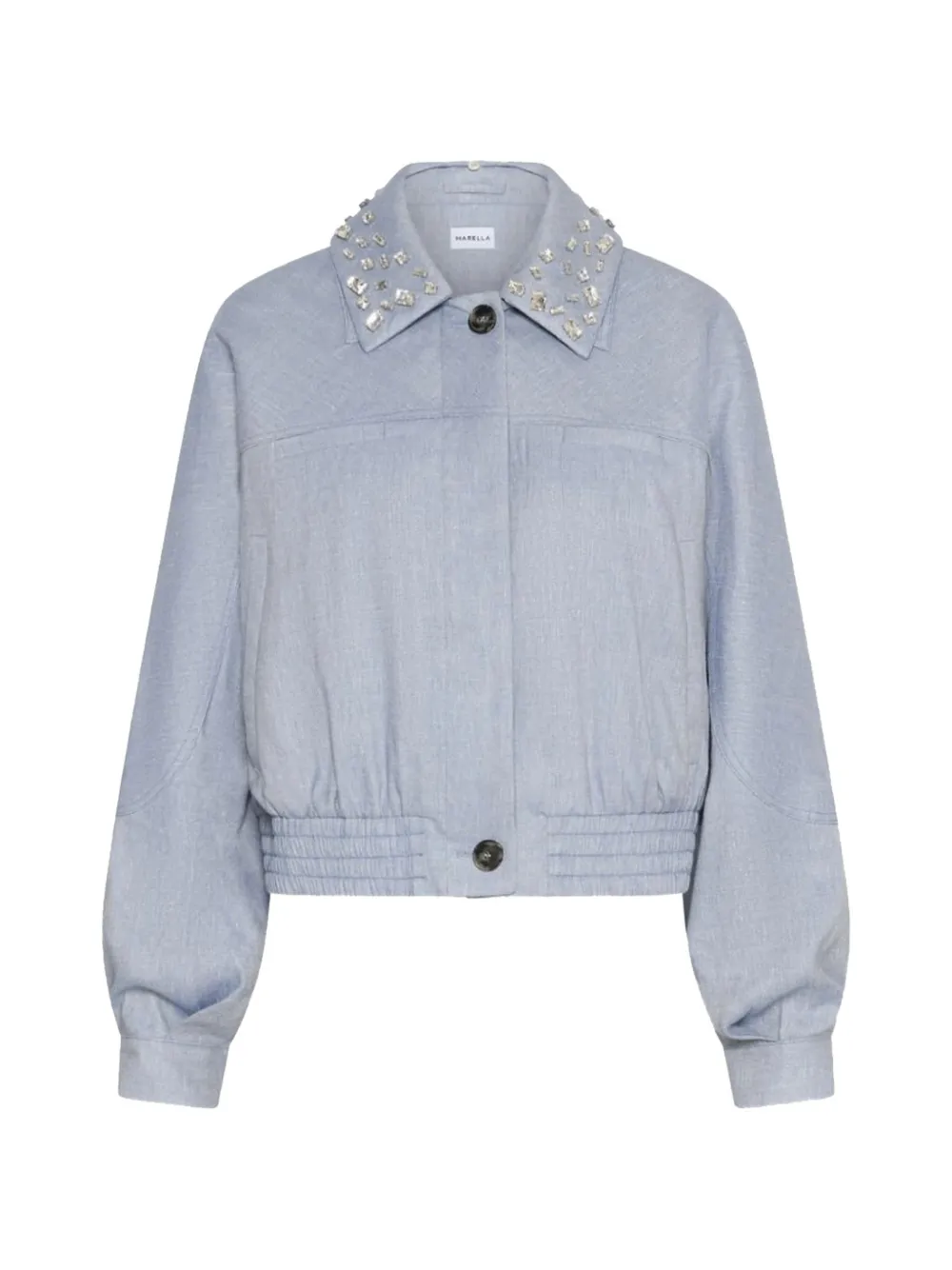 Marella embellished cropped jacket - Blu