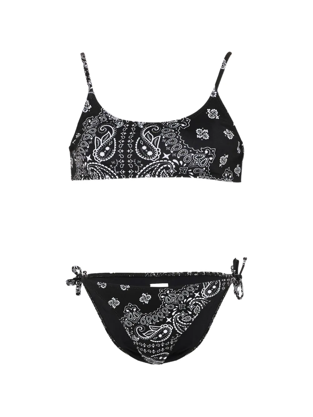 MC2 Saint Barth Kids Jaiden paisley bikini - Nero