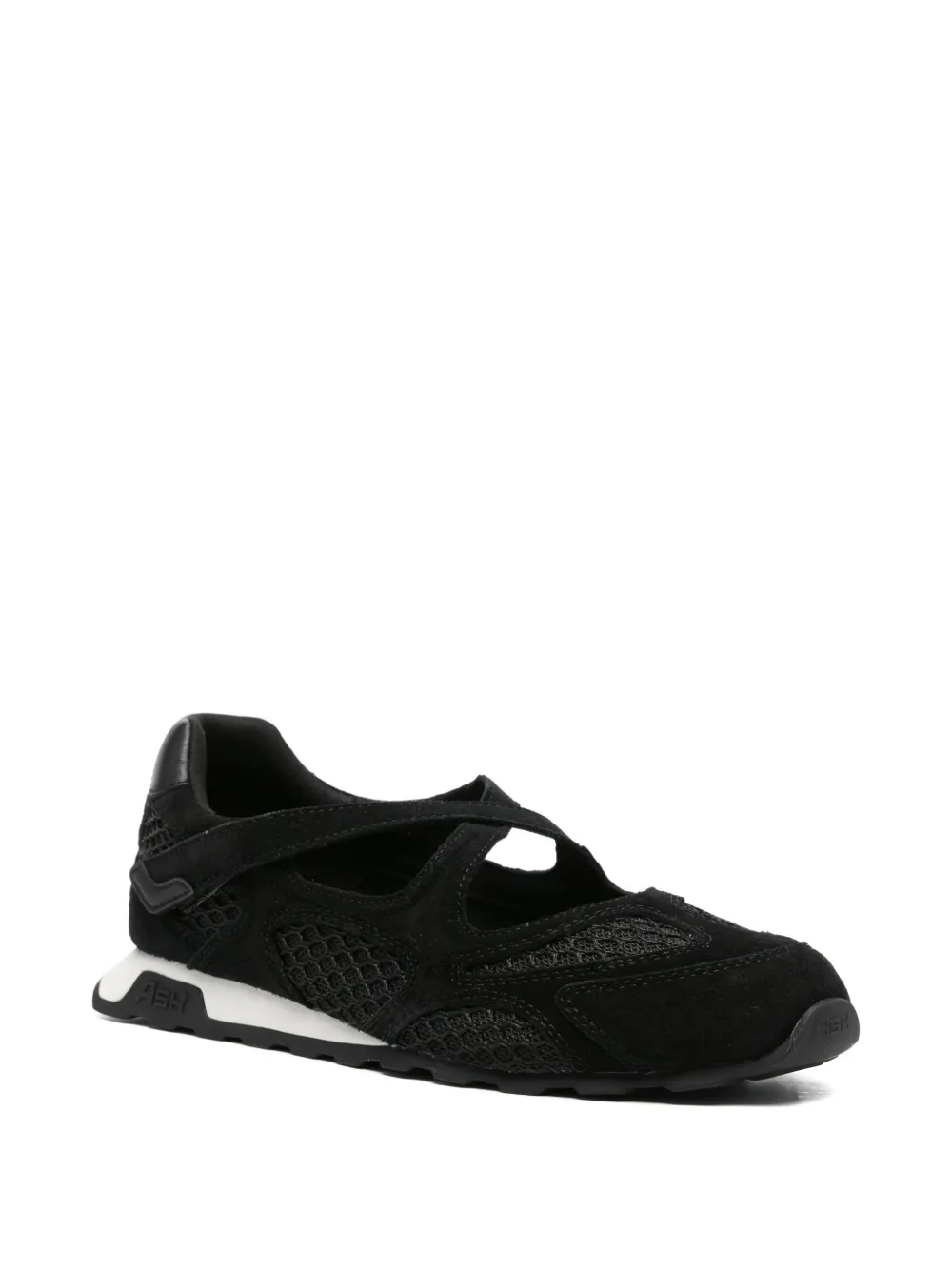 Ash Sneakers met gekruiste klittenband Zwart