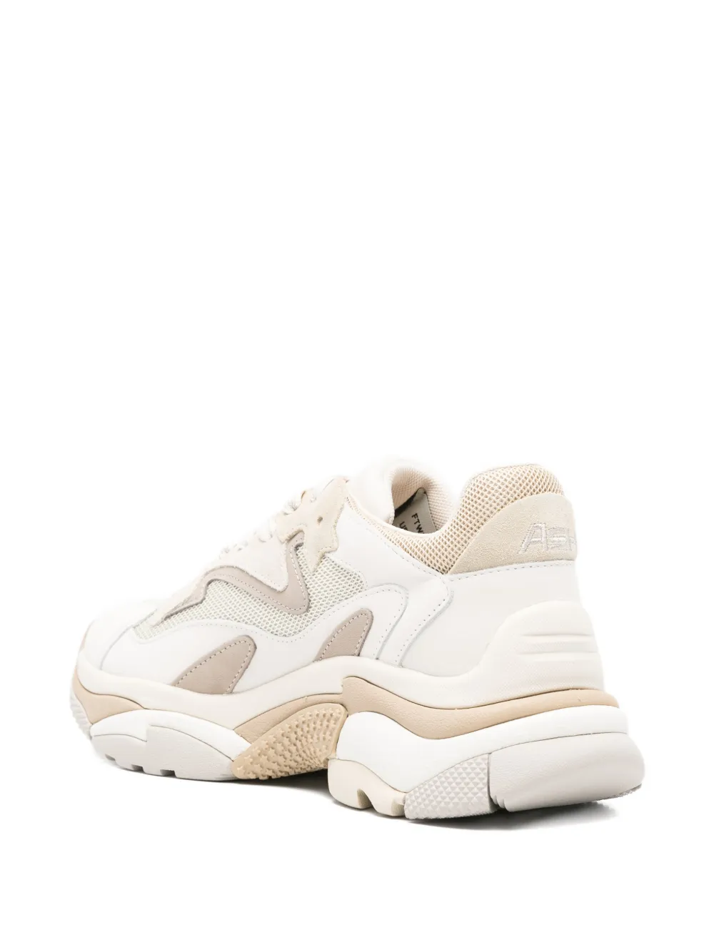 Ash Addict patchwork sneakers Beige