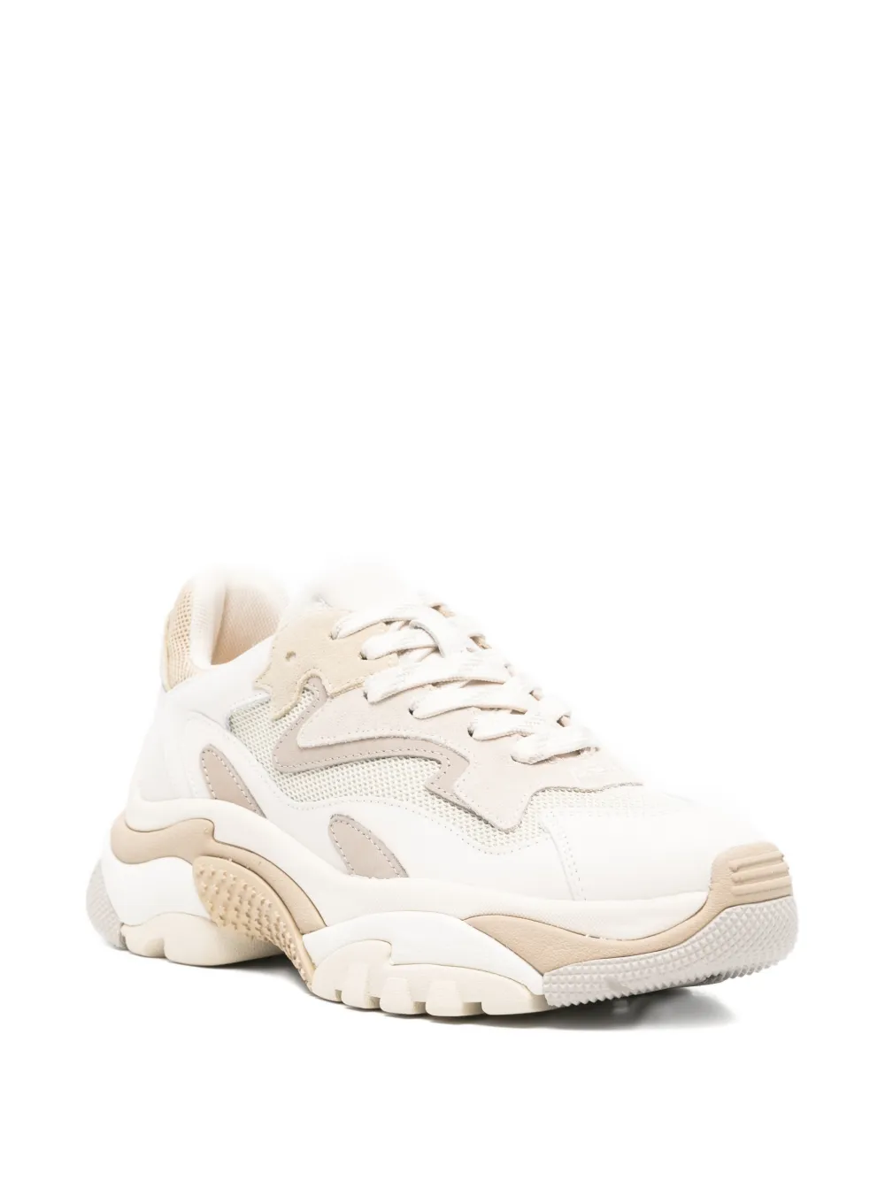 Ash Addict patchwork sneakers Beige