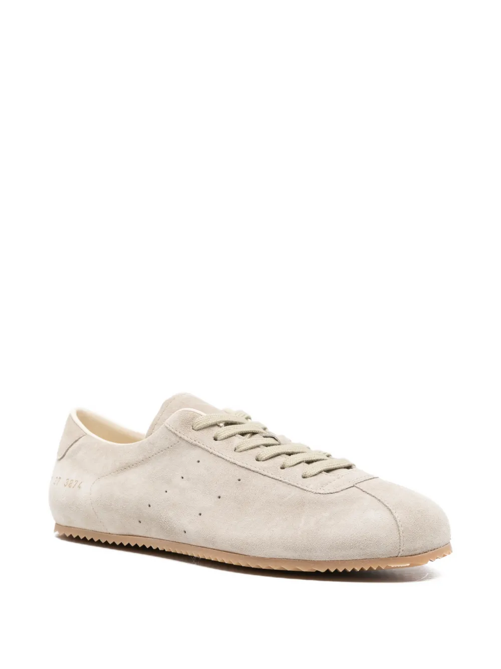 Common Projects lace-up suede sneakers Beige