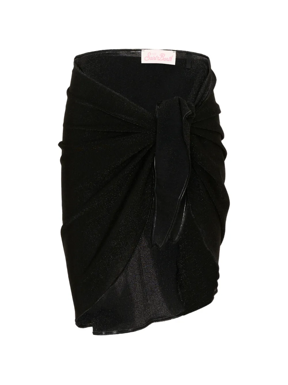MC2 Saint Barth Kids Sery Sarong mit Knoten - Schwarz
