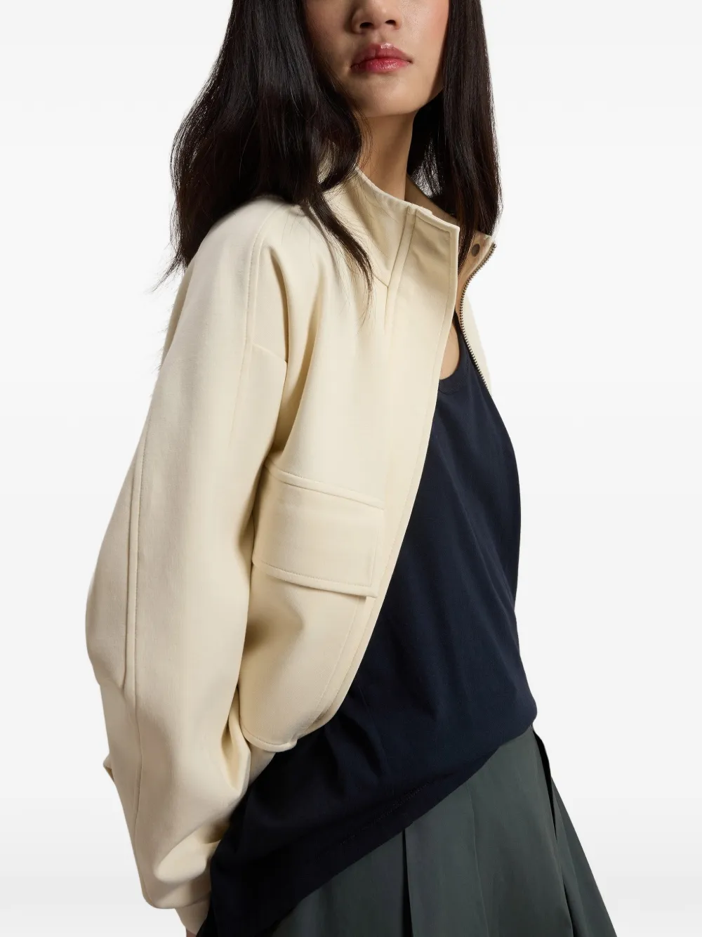 Woolrich Jack met klepzak Beige