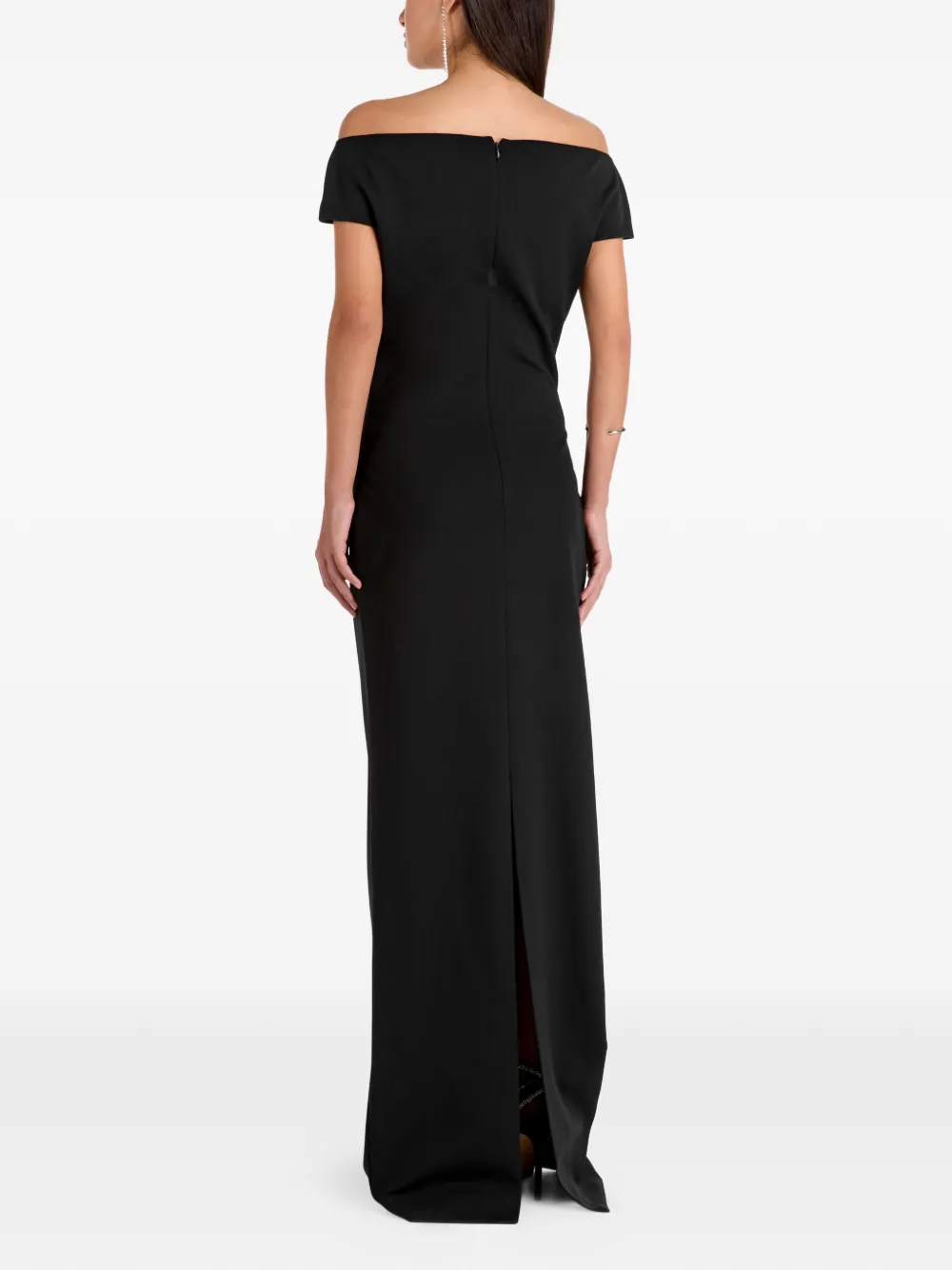Solace London Off-shoulder jurk Zwart