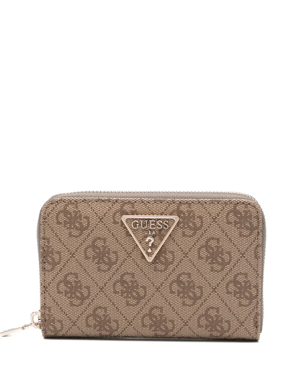 GUESS USA monogram-pattern wallet - Marrone