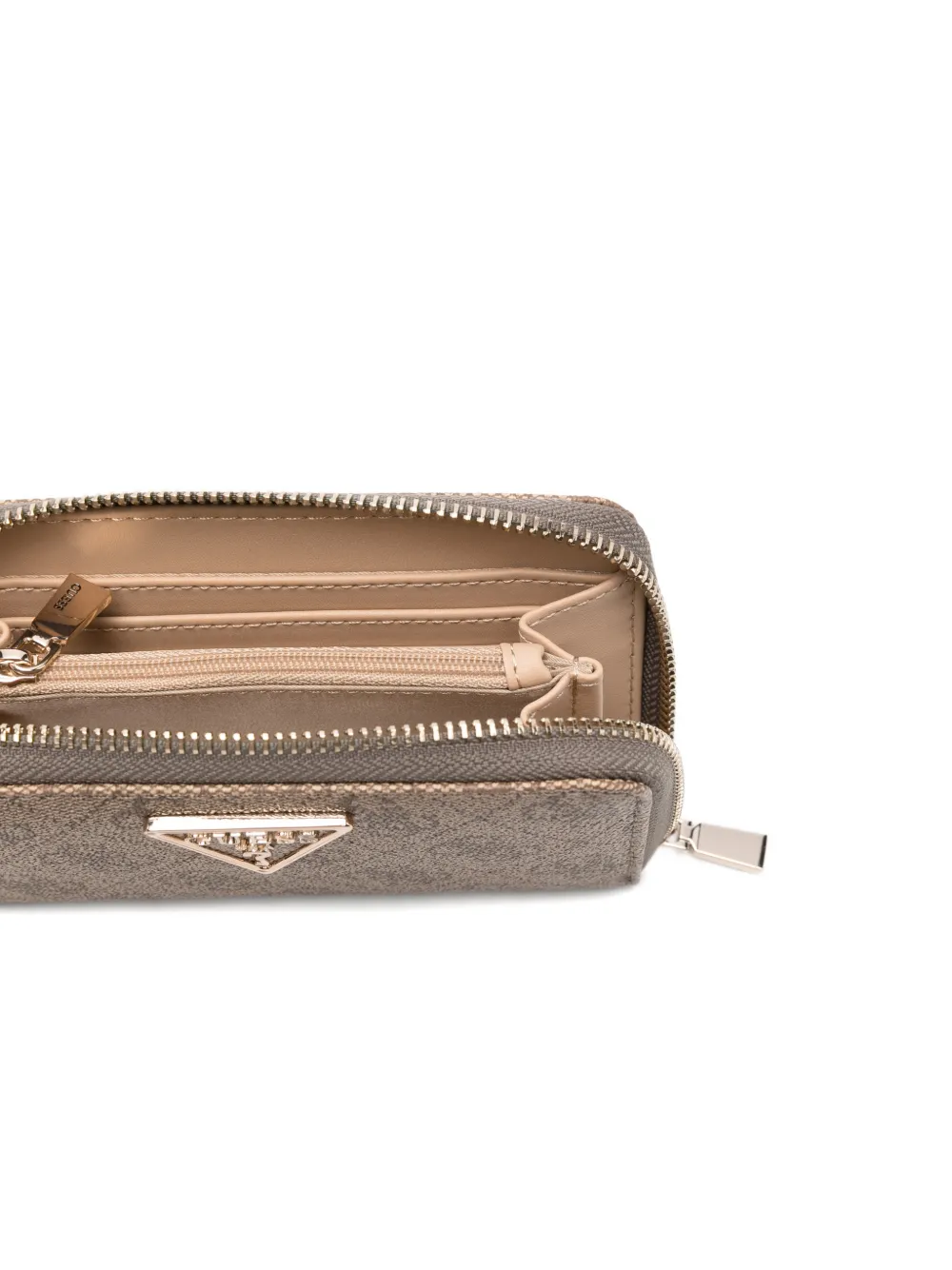  Guess Usa Monogram-pattern Wallet - Brown 