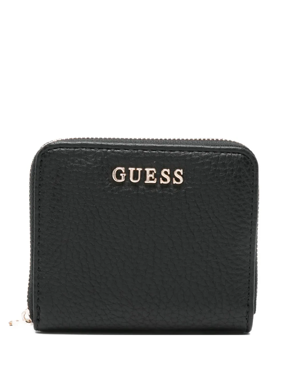 GUESS USA logo-plaque zipped wallet - Nero