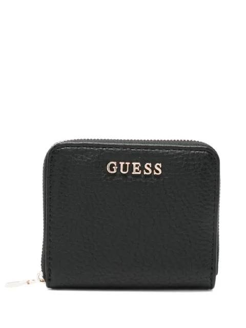 GUESS USA cartera con cierre y placa del logo