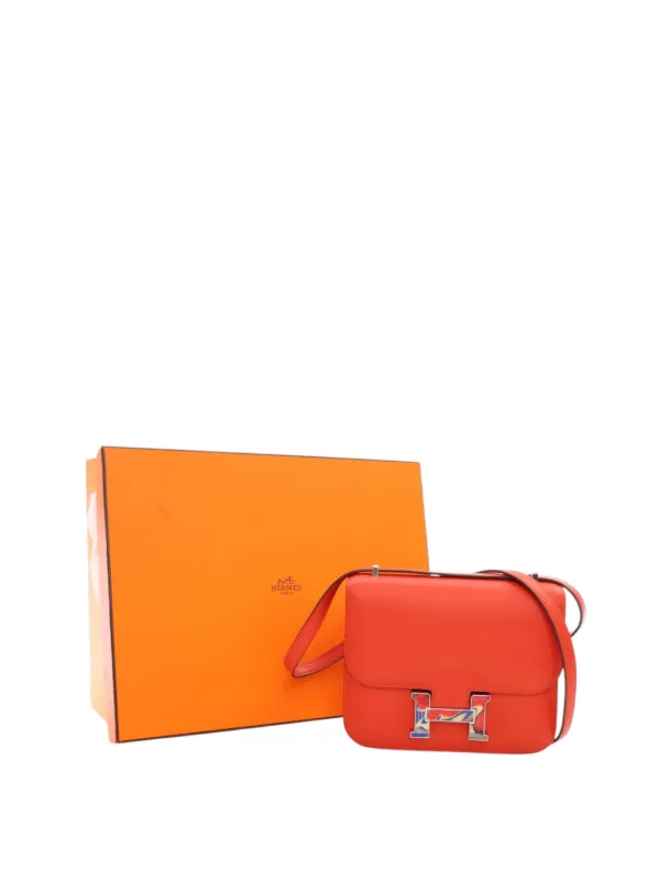 Hermès Pre-Owned 2021 Mini Swift Marble Constance 18 Crossbody Bag
