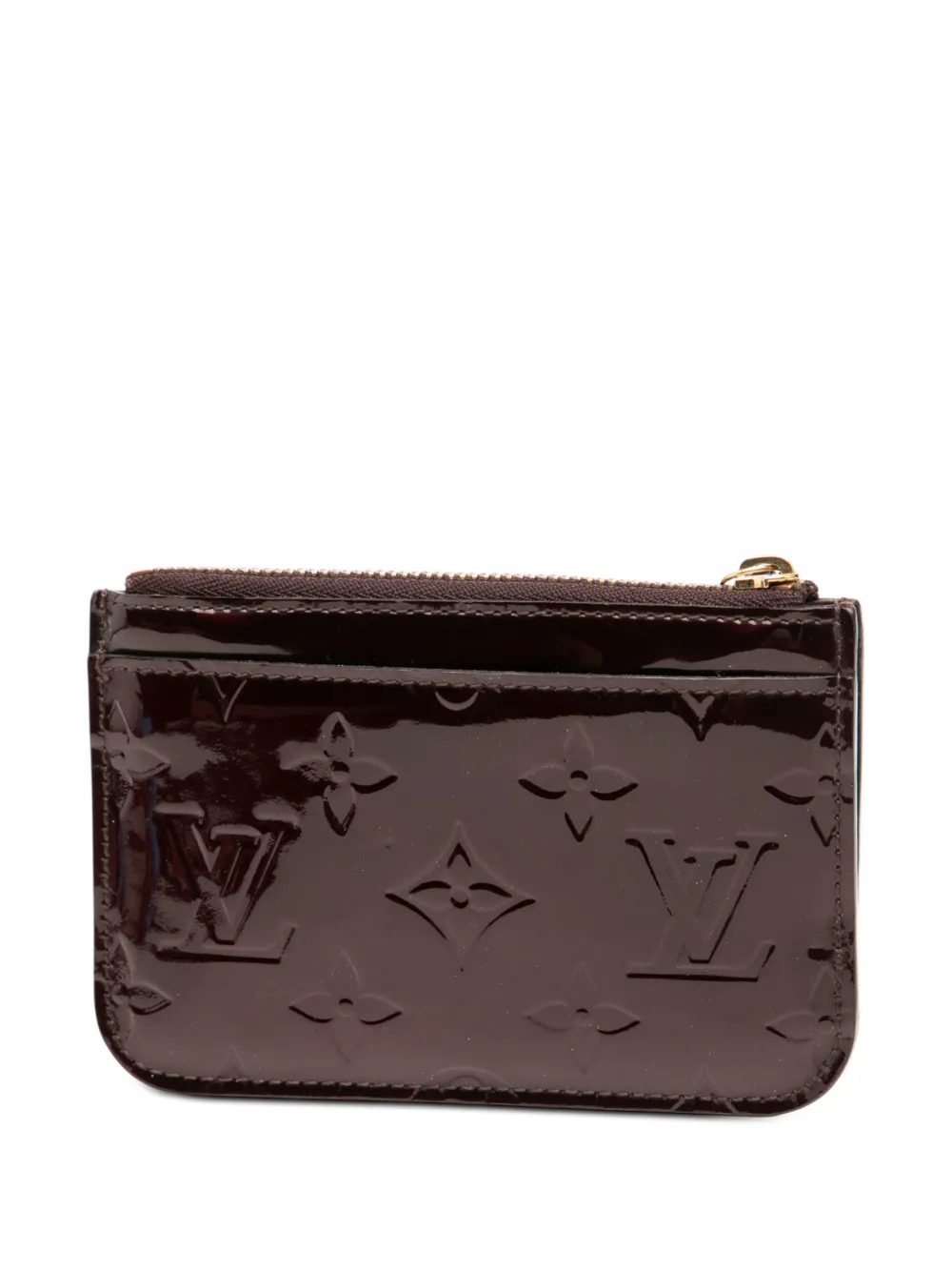  Louis Vuitton Pre-owned 2011 Monogram Vernis Pochette Coin Pouch - Red 