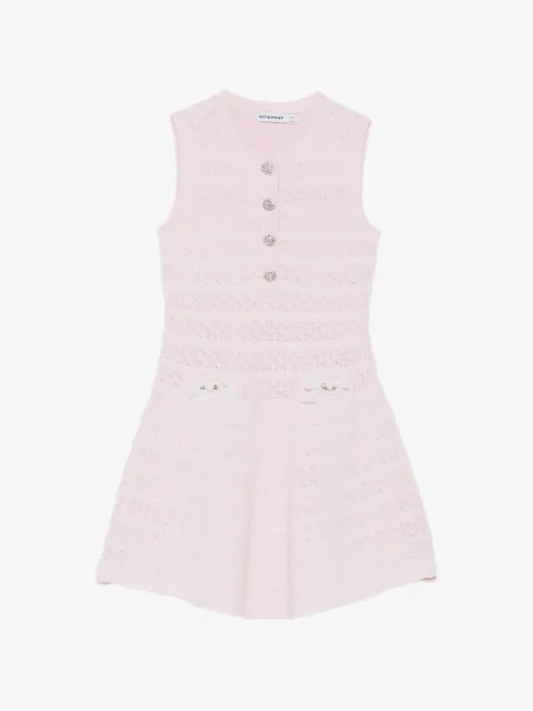 Self-Portrait Kids lace-ribbon dress