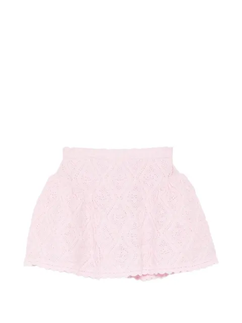 Self-Portrait Kids falda corta con dobladillo festoneado