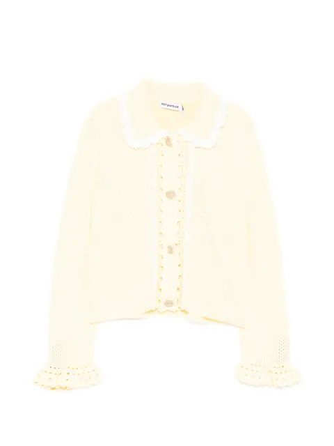 Self-Portrait Kids pointelle cardigan