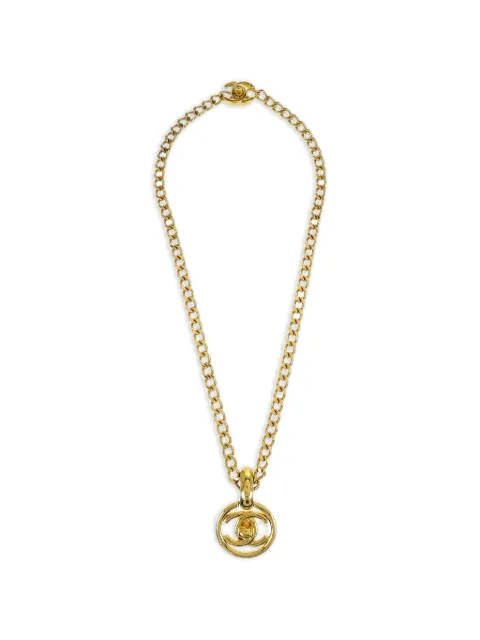 CHANEL Pre-Owned 1997 turn-lock medallion necklace