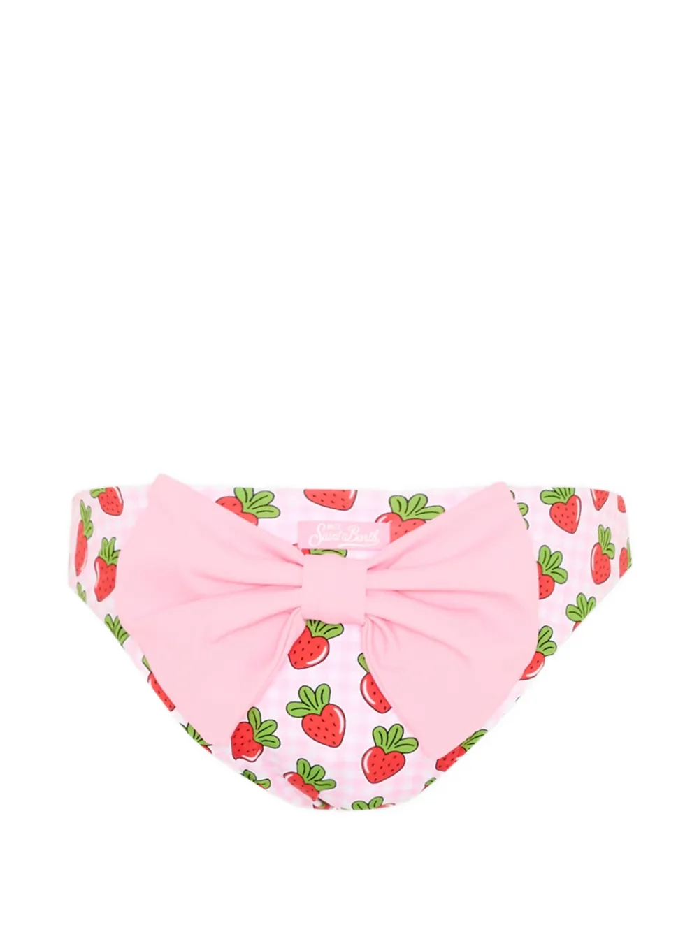  Mc2 Saint Barth Kids Strawberry-print Bikini Bottoms - Pink 