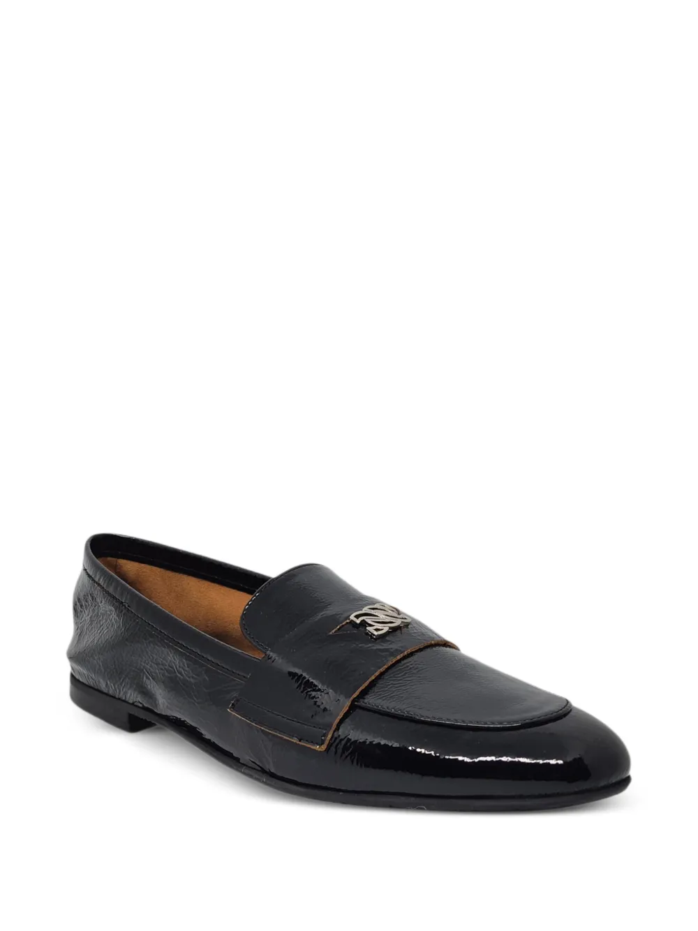 Casadei Loafers met logoplakkaat Zwart