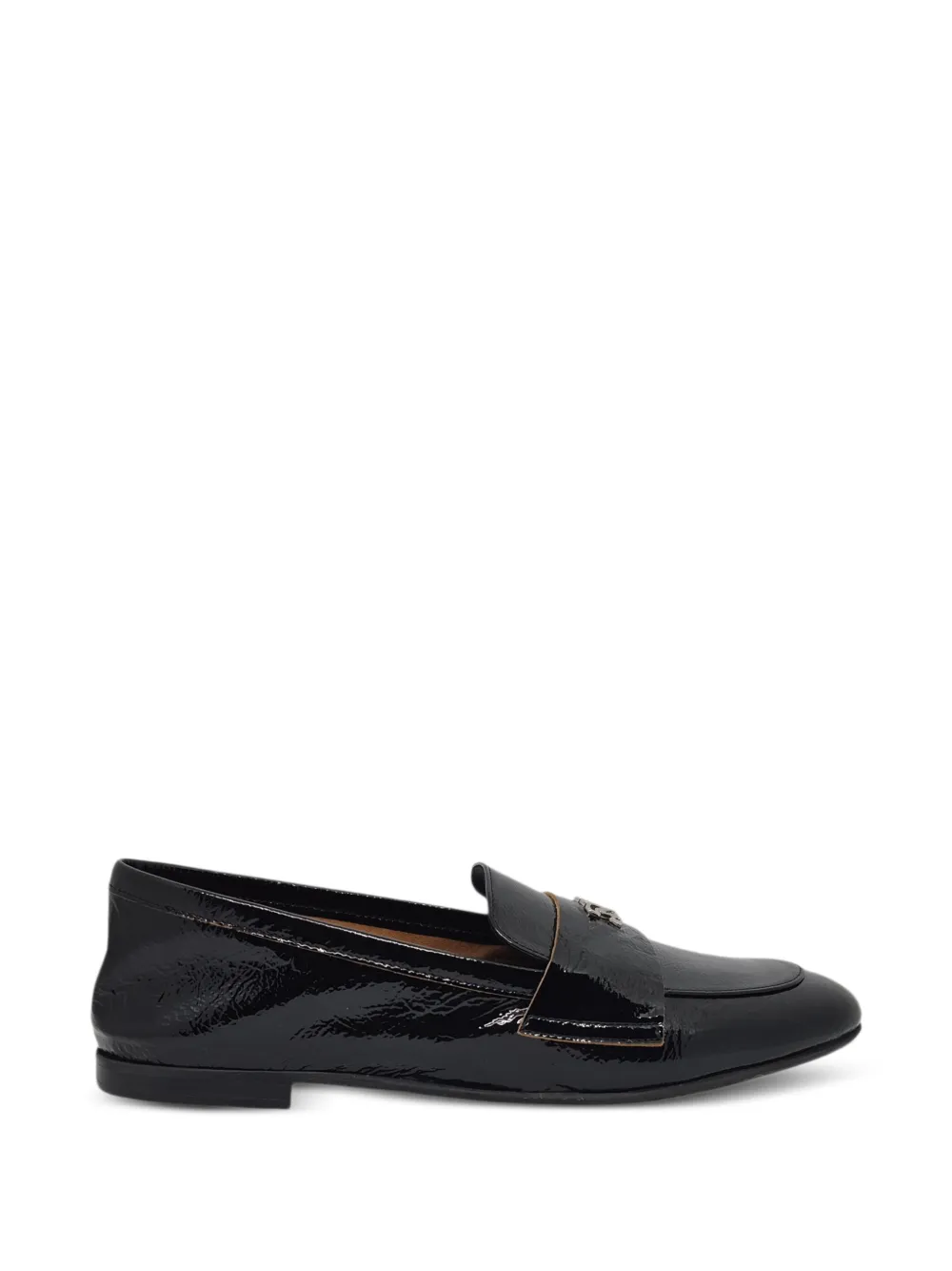 Casadei Loafer mit Logo-Schild - Schwarz