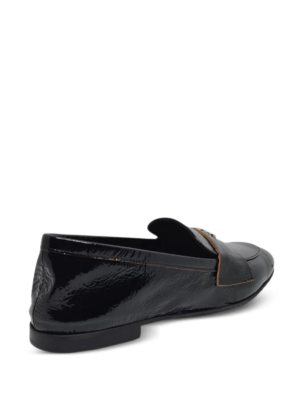 Casadei Loafers met logoplakkaat Zwart