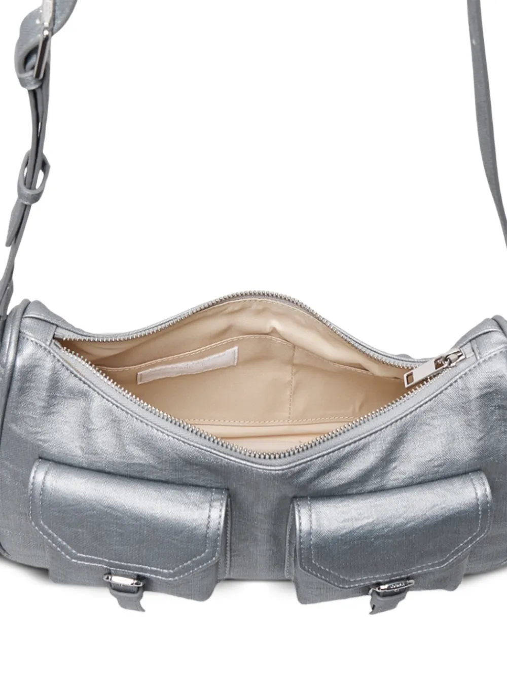  Stand Oil Mini Joey Shoulder Bag - Silver 