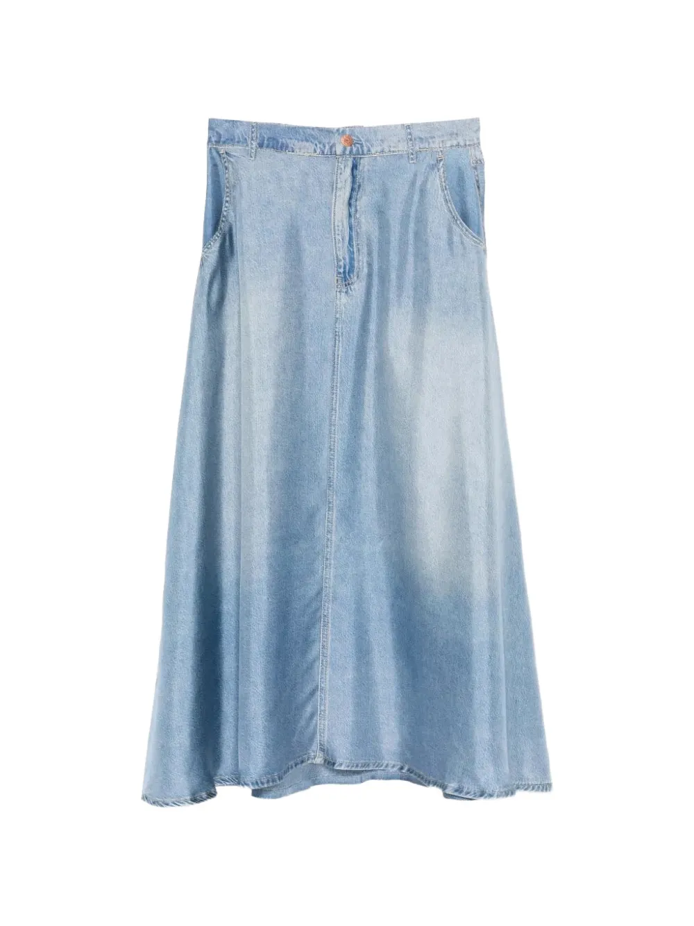Pierre-Louis Mascia A-line denim skirt - Blu
