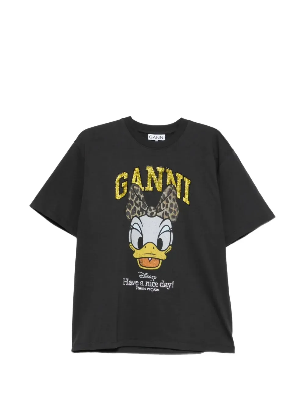 GANNI x Disney Daisy-print T-shirt - Grigio