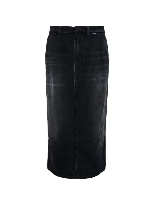 MM6 デニムスカート MM6 Maison Margiela デニムスカート | ブラック | FARFETCH JP
