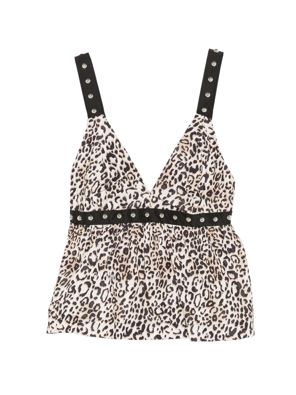 LIU JO studded V-neck top - Toni neutri