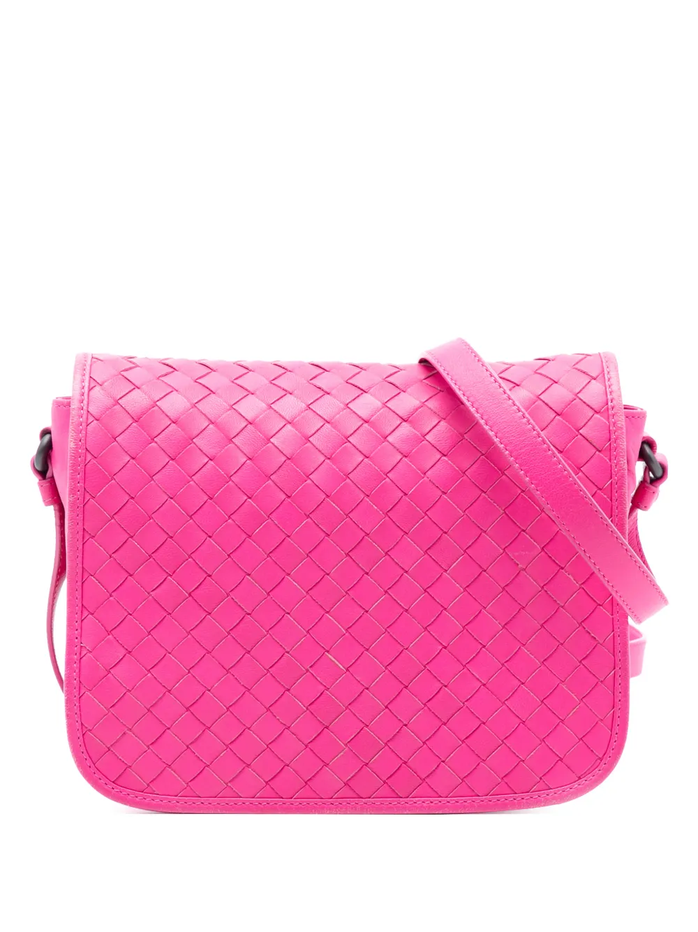 Bottega Veneta Pre-Owned 2012-2026 Nappa Intrecciato Flap crossbody bag - Rosa