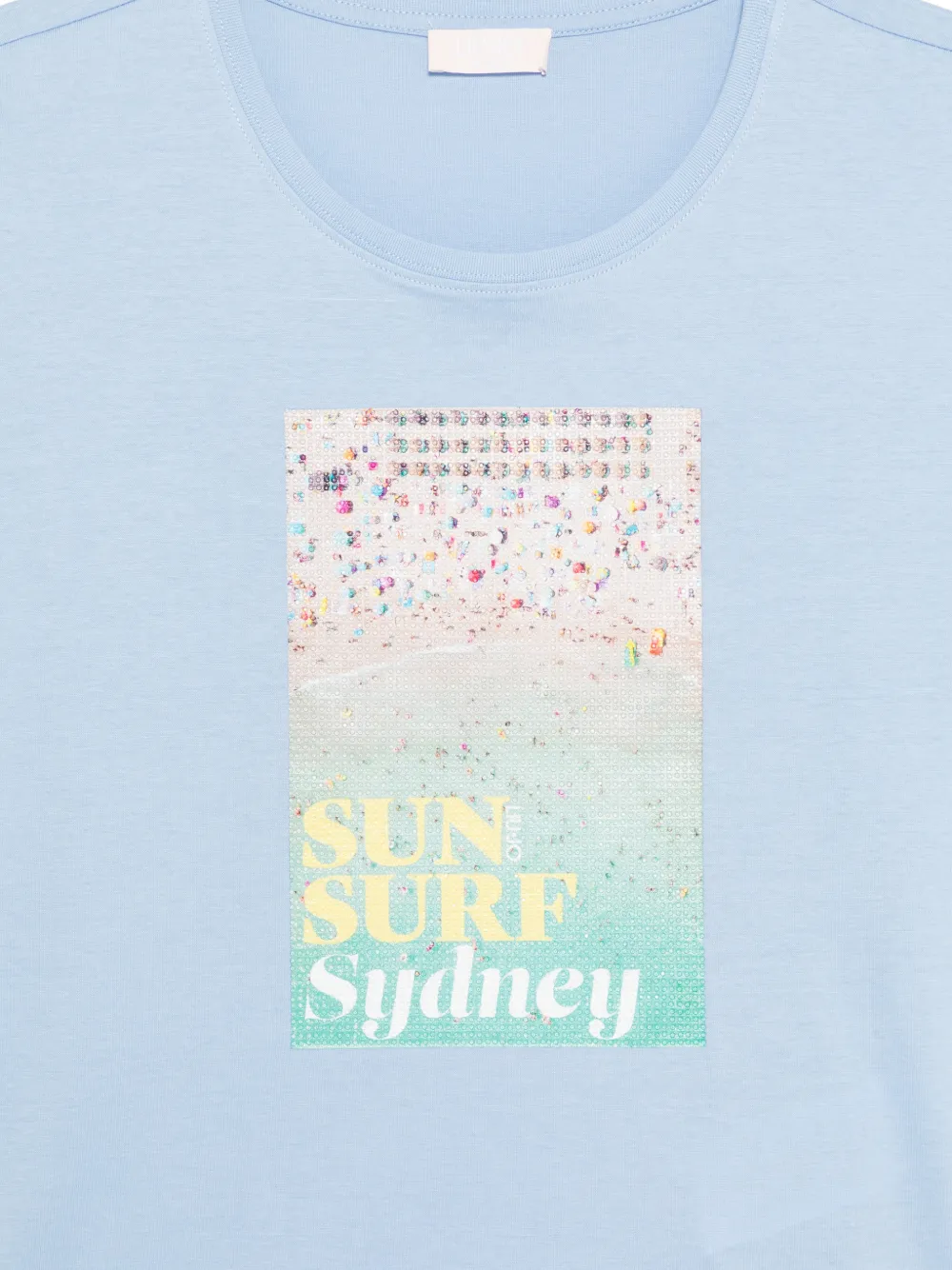 LIU JO T-shirt met grafische print Blauw