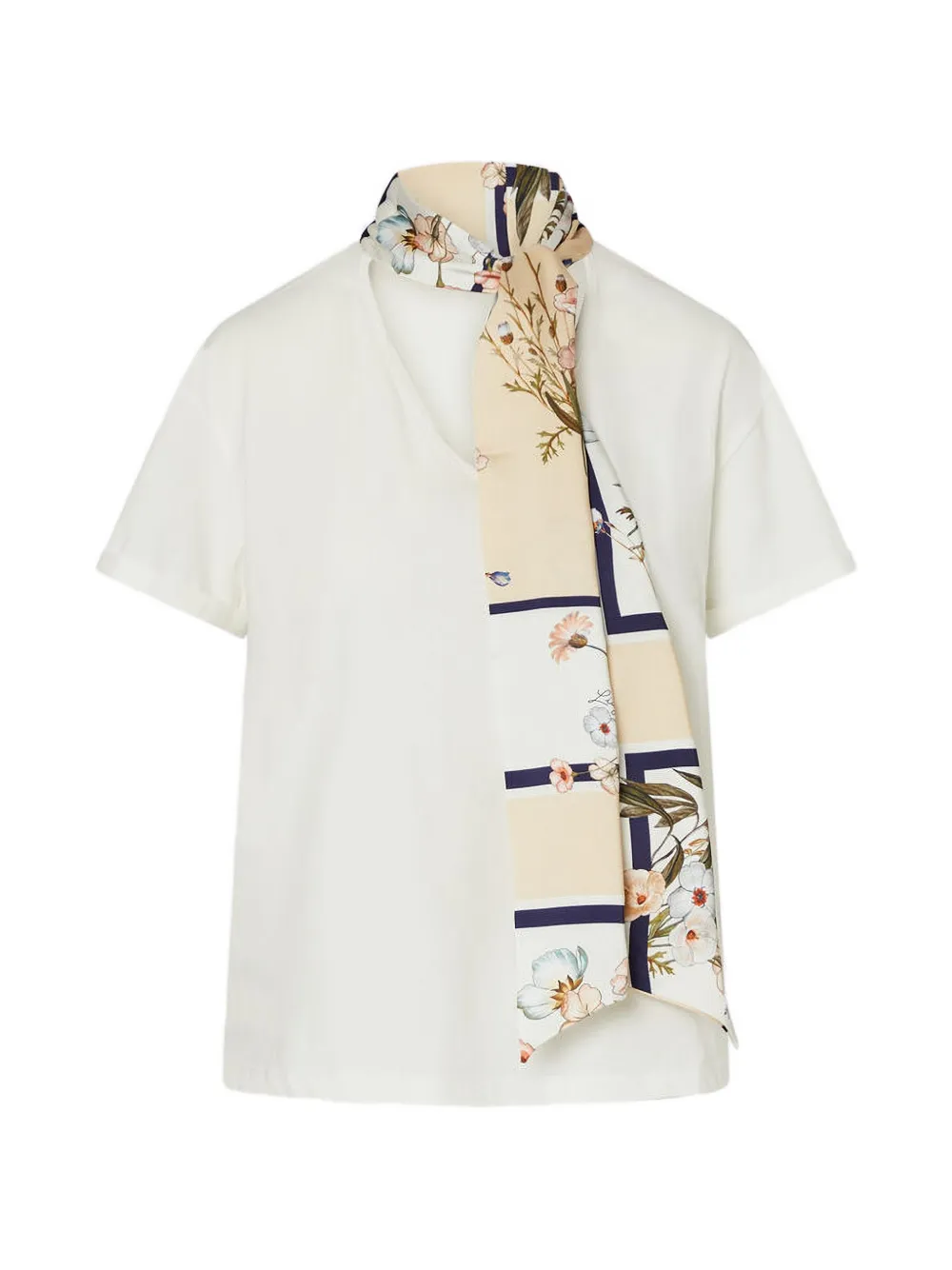 LIU JO neck-tie T-shirt · S