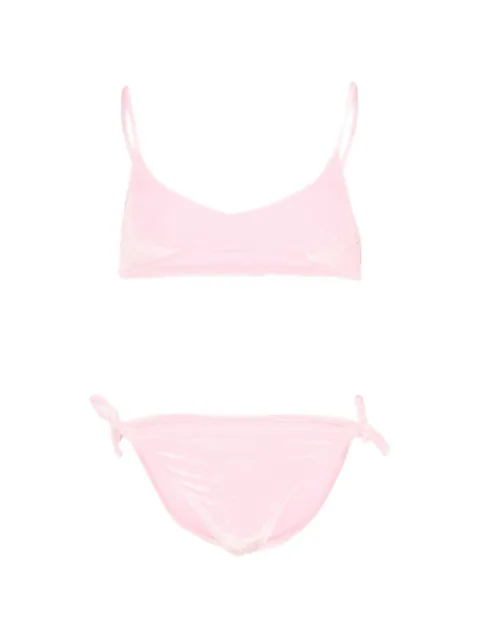 MC2 Saint Barth Kids logo-patch bikini