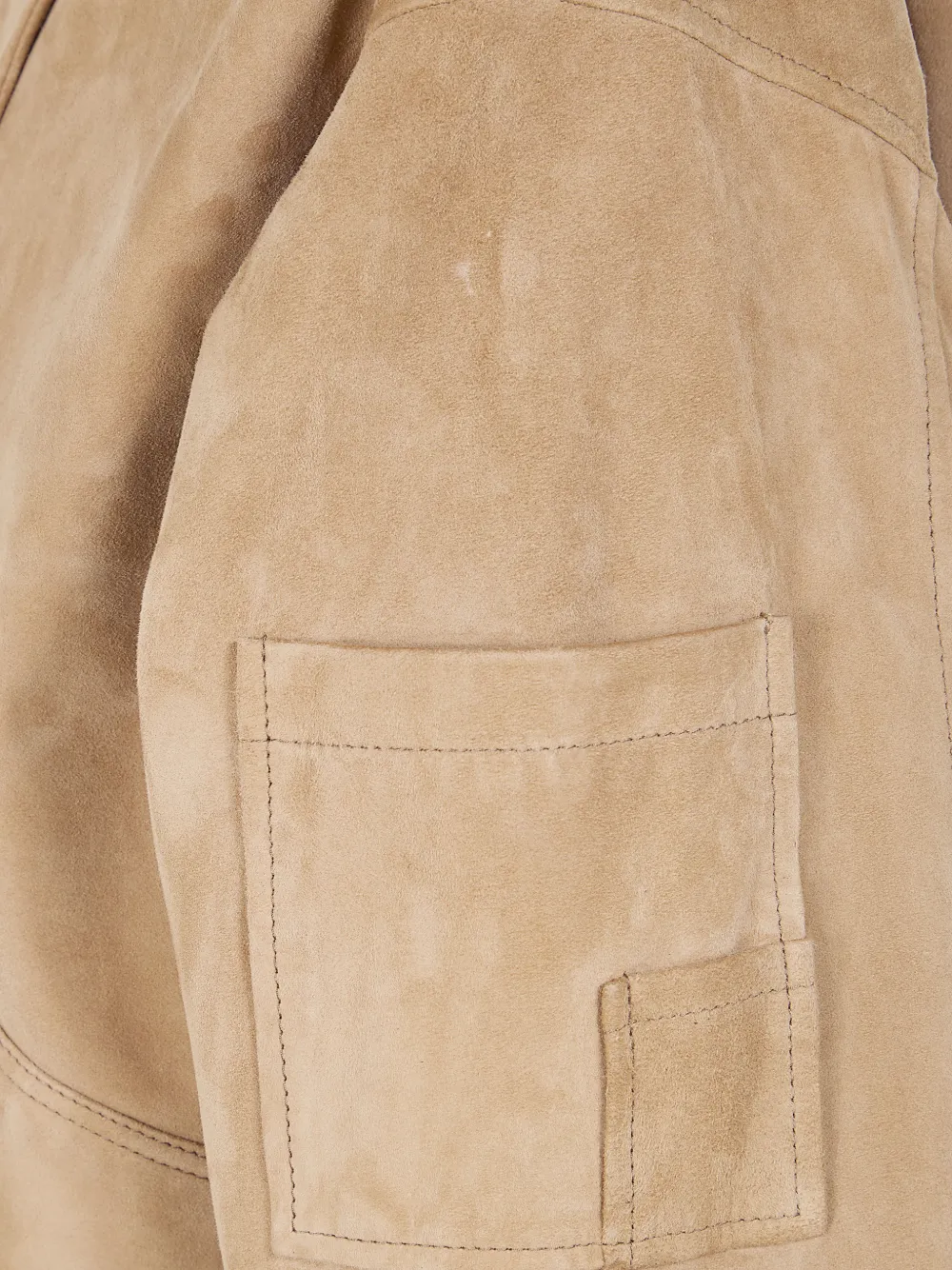  Drhope Pocket Suede Jacket - Neutrals 