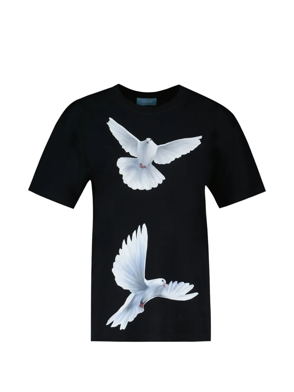 3.PARADIS Freedom Doves T-shirt - Schwarz