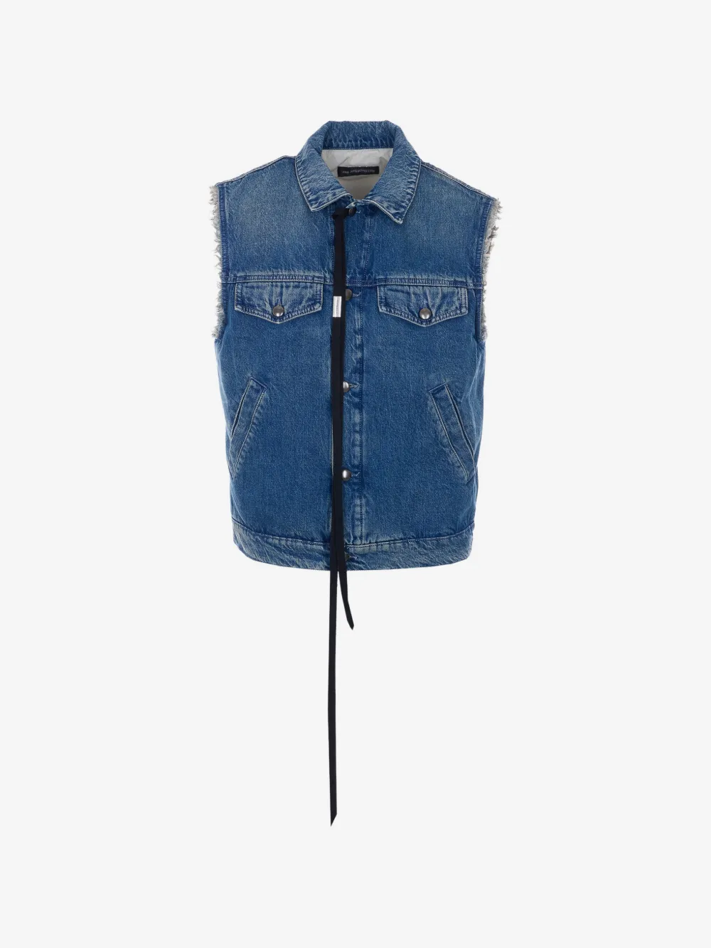 Ann Demeulemeester button closure sleeveless gilet | Blue | Image 1