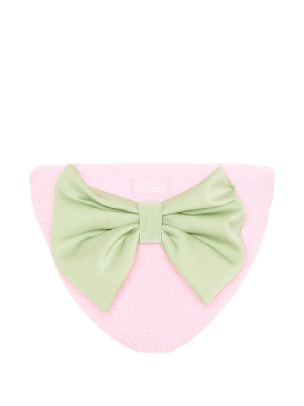  Mc2 Saint Barth Kids Bow Bikini Bottoms - Pink 