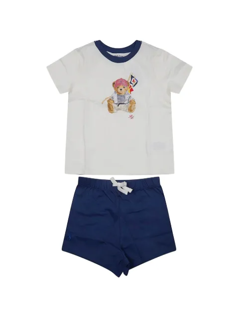 POLO RALPH LAUREN KIDS costume à broderies (deux pièces)