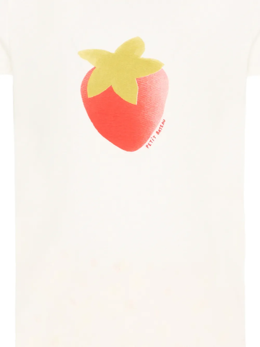 Petit Bateau Pyjama met aardbeiprint Beige
