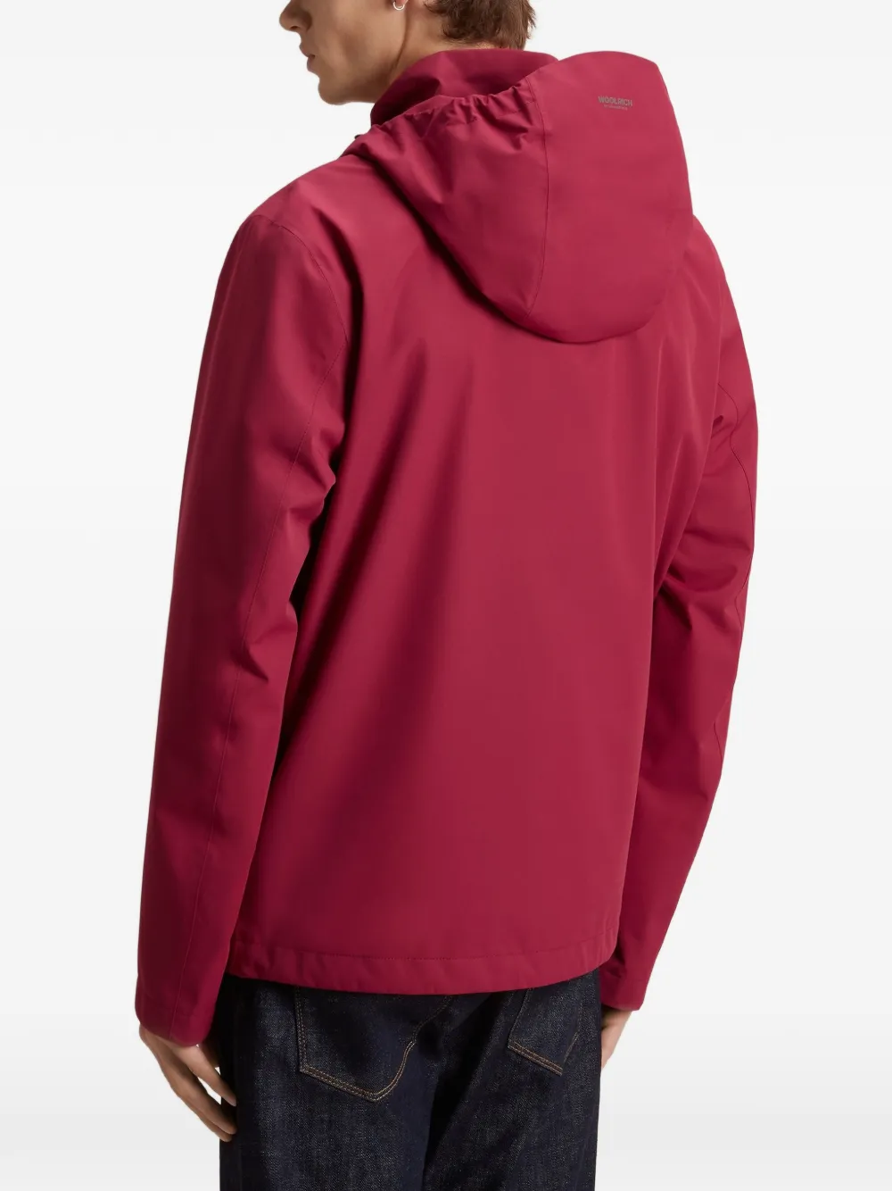 Woolrich Pacific gelaagd jack met capuchon Rood