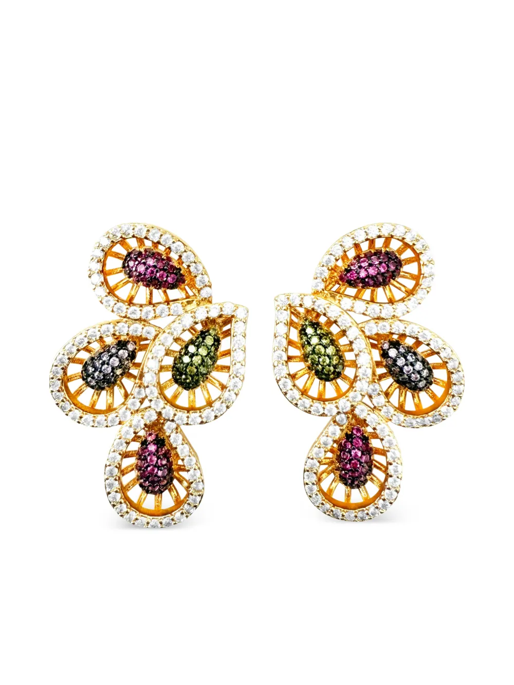 HZMER JEWELLERY Rangeen earrings - Oro