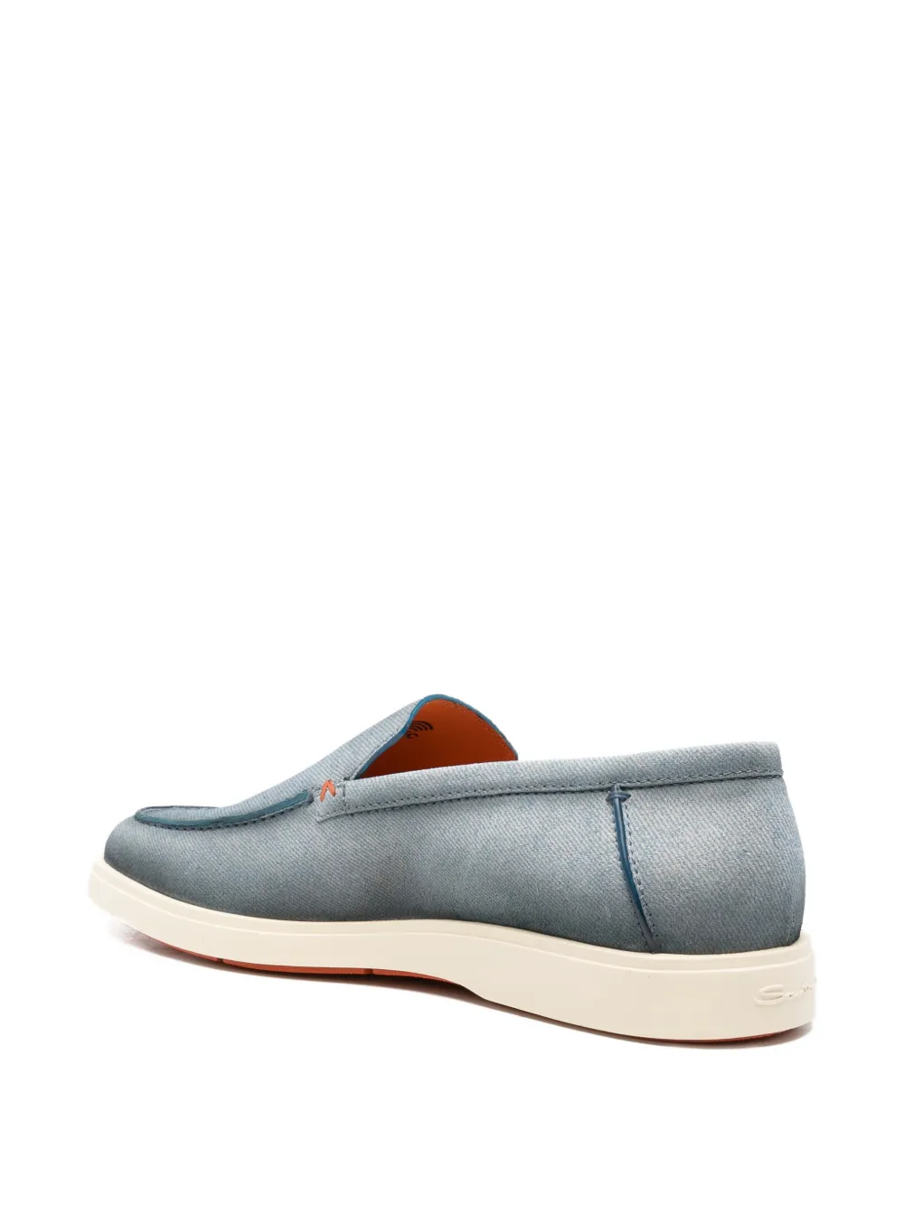 Santoni Loafers met stiksels Blauw