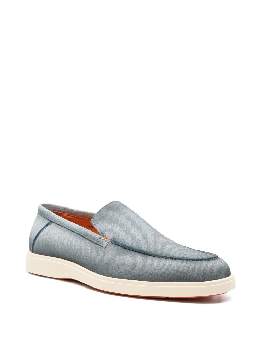 Santoni Loafers met stiksels Blauw