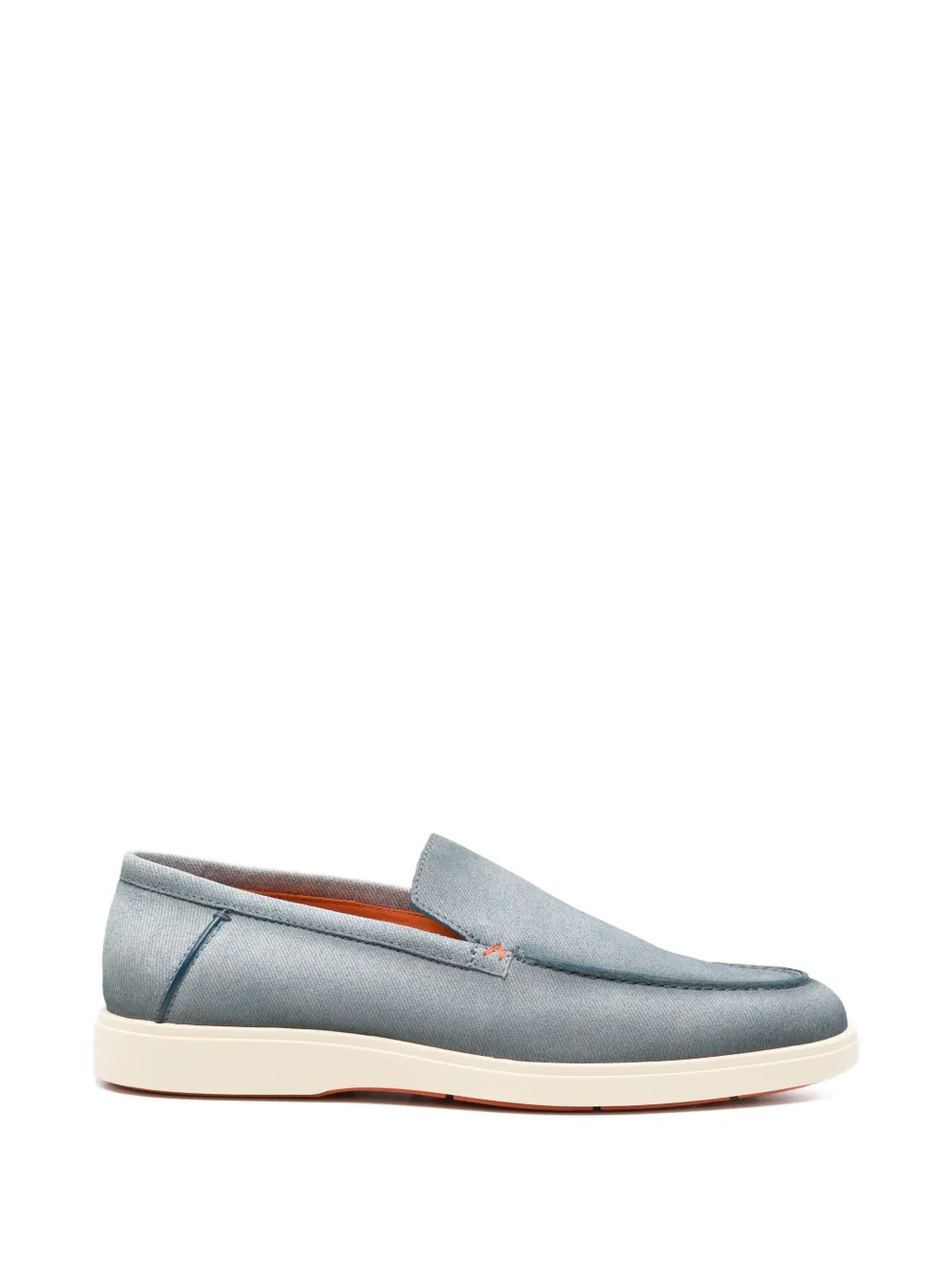 Santoni stitched loafers - Blu