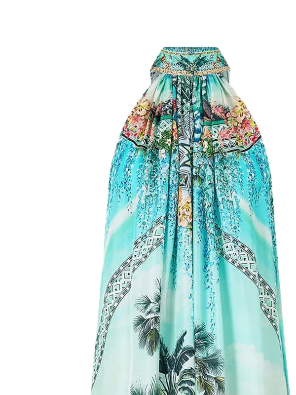 bebe floral maxi dress 3D Floral Strapless Gown bebe
