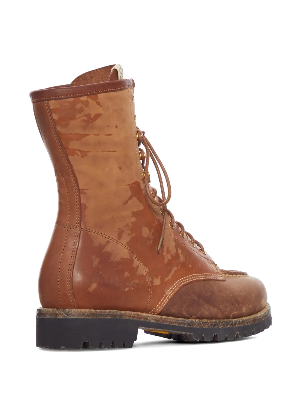 visvim Leren veterlaarzen Bruin